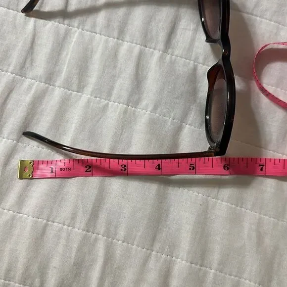 OSCAR x Oscar de la Renta 100% UV Marble Brown Gold Animal Print Sunglasses - Picture 10 of 13